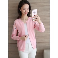 Áo Len Nữ Cardigan Áo Khoác Len Kiểu Hàn Quốc Thêu Hoa ALN020 MayHomes Thời Trang Thu Đông