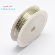 1set Round Iron Wire Silver 28 Gauge 0.3mm about 65.61 Feet(20m)/roll 10 rolls/set