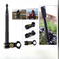 Motorcycle Camera Mount Holder Bike Bicycle Handlebar Bracket With Selfie Stick For Insta360 GoPro