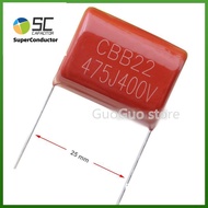 COD-5Pcs CBB Capacitor 475J 400V 475 4.7Uf CBB21 CBB22 Metallized Polypropylene Film Capacitor Pitch