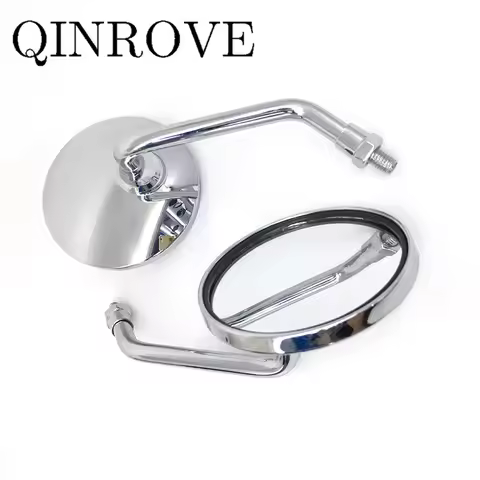 8/10mm Motorcycle Retro Rearview Mirrors Universal Round Side Mirror for Kawasaki Z900 Versys 650 ER