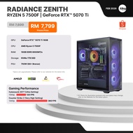 IDEALTECH RADIANCE ZENITH AMD GAMING PC ( RYZEN 5 / NVIDIA RTX5070TI 16GB / 16GB RAM / 1TB SSD )