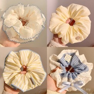 Hair Tie Lace Large Intestine Hair Tie Korean Style Lazy Style Lace Sweet Head Tie Classy Hair Tie H