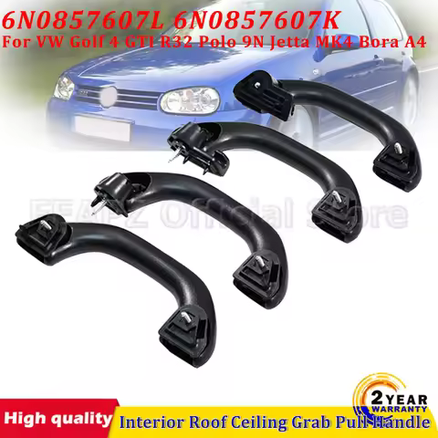 4PCS Interior Roof Ceiling Grab Pull Handle 6N0857607L 6N0857607K For VW Golf 4 GTI R32 Polo 9N Jett