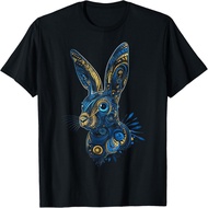 Bunny Animal Graphic Blue Eyes Art Bunny T-Shirt