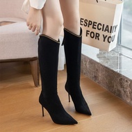 New Women's Boots High Boots High Heels Thin Heels Pointed Toe Long Boots