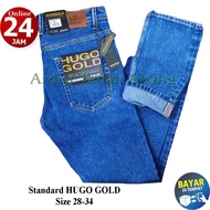 Celana Panjang Pria Premium HUGO GOLD Standard Classic - Celana Pria Premium Classic Denim - Celana