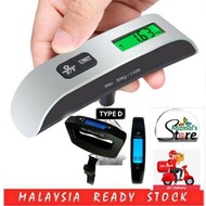 Portable Digital Hanging Luggage Scale Free Batery Electronic Scale 50Kg Penimbang Bagasi Penimbang 