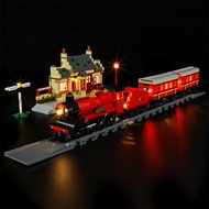YBCompatible with Lego76423Hogwarts Express Train and Hogsmeade Station Building BlocksLEDLighting Train