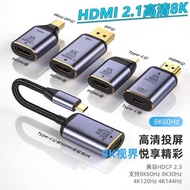 [Quick Shipment] Thunderbolt 4 Type-C to HDMI HD 8K @ 60Hz miniDP/DP to HDMI2.1 Version Video Adapter