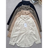 KEMEJA CANDY LADY Izzy Premium Plain Shirt Latest Women's Shirt/ Premium Plain Blouse/