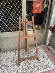 特價 須自取 WH28858【四十八號老倉庫】二手 早期 原木 木製 畫架 看板架 黑板架 白板架 高112.5cm