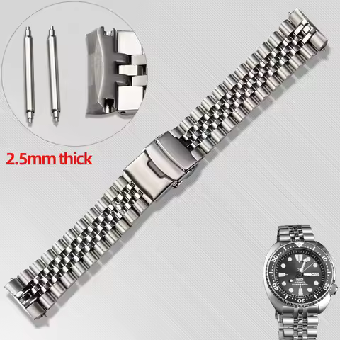 22mm For Seiko Abalone Turtles Prospex SRPA21 SRP777 SRPC25 SRP773 SRP775 SRP779 Solid Stainless Wat
