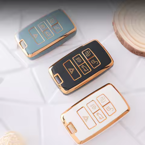 Soft TPU Car Key Case for Land Rover Range Rover Sport Evoque Velar Discovery 5 Jaguar XE XF E-Pace 