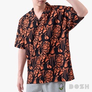 DOSH MENS HAWAII SHIRTS THE SIMPSONS เสื้อเชิ้ตฮาวาย  DSIMS5001-OR (S-XL)