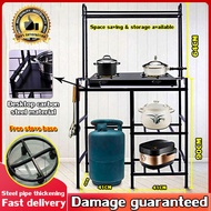 Kitchen Organizer Gas Stove Stand Rack Kitchen Heavy Duty with Cabinet Gas Rack for Double Burner