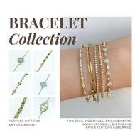 18K Gold, Silver & Rose Gold Bracelet – Elegant Women's Accessories v1