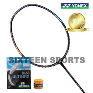 Yonex Duora 10 Blue Orange Badminton Racket ( C/W Yonex BG66UM & Ac102ex Overgrip) (Made In Japan)