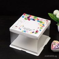 Transparent8Inch Transparent6Double Layer10Set14Inch10Inch Box121-inch Box Birthday Cake Single Laye