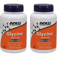 Now Foods Glycine 1000 mg - 100 VegiCapsules 2 Pack YUUQ