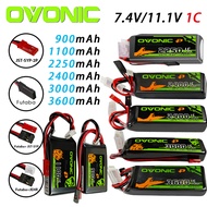 Original OVONIC 900‑3600mAh LiFePO4 Transmitter Battery For 4PX 4PL 4PV 4PLS 3PV & More With Futaba/