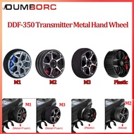 DUMBORC Upgrade Metal Handwheel Transmitter Direction Steering Wheel With Brake Pads Sponge Cover Fo