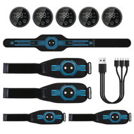 ชุดออกกําลังกายหน้าท้อง EMS สติกเกอร์เข็มขัดนวดหน้าท้องอัจฉริยะสามารถใช้กับสเปรย์น้ําโดยไม่ต้องชาร์จ