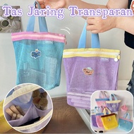 Transparent Mesh Bag / Multifunctional Mesh Soap Holder Bag / Makeup Bag / Pouch / Mesh Pouch / Tote