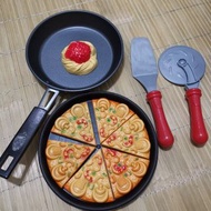 仿真平底鍋 不鏽鋼煎鍋 義大利麵  pizza玩具組