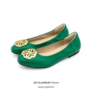 Sweet Palettes รองเท้าหนังแกะ Joy Glamour Clover