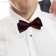 Comfortable Bow Tie Durable Bow Tie Stylish Adjustable Double-layered Bow Tie for Men Perfect for We