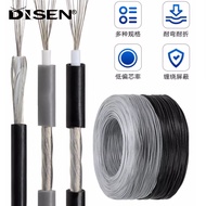 1Meter Black/Grey UL1533 Single Core Shielded Wire 24/26/28/30/32AWG Shielded Wire Signal Cable Chan