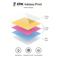 Telesin Print Foto Zink Photo Paper Liene 2x3 50 Sheets กระดาษภาพถ่าย ขนาด 2x3 นิ้ว 50 แผ่น