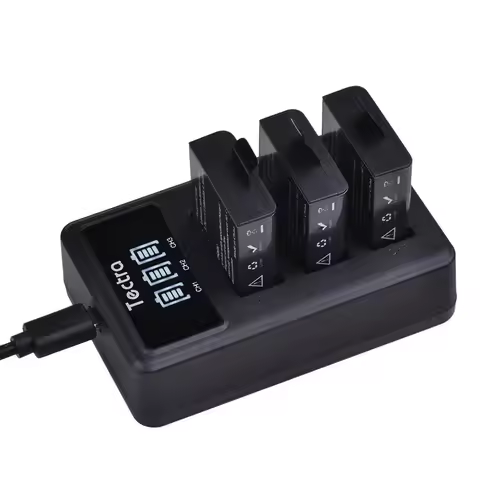 1180mAh Rechargeable PG1050 Battery/Charger for Campark/APEMAN/DBPOWER/WiMiUS/AKASO EK7000/Brave 4/S