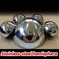 304 Stainless Steel Thickened Hollow Mirror Surface Hemisphere Wall Decoration Ball Sealing Model