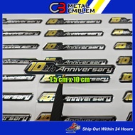 Honda 10th Anniversary Emblem Sticker 10th Anniversary Car Sticker / EC63