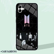 HP Samsung A04 Glitter Case | A04e | [MZ171] Casing Glossy Pic HD Motif Bts Kpop Korea | Samsung Phone Case | Premium Quality Contemporary Case | Case Gems