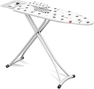 Adjustable Folding Ironing Board, Adjustable Rest Area with Metal Steam Iron, Home, Bedroom, Living Room, Ironing Board (Color : D, Size : 140 x 38 x 77-92 cm)
