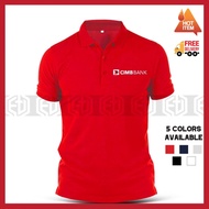 CIMB BANK / Sulam Company Corporate / Embroidery / Team / Event / Function / Group Baju Polo T Shirt