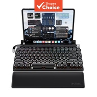 Retro Typewriter 7KEYS TW1867 Wireless Mechanical Keyboard, Bluetooth Keyboard Ergonomic Keyboard Ga