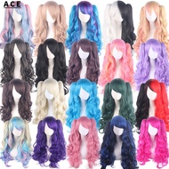 Cosplay Anime Wig lolita Cute lolita lolita Double Ponytail Tiger Clip Long Curly Hair Wig