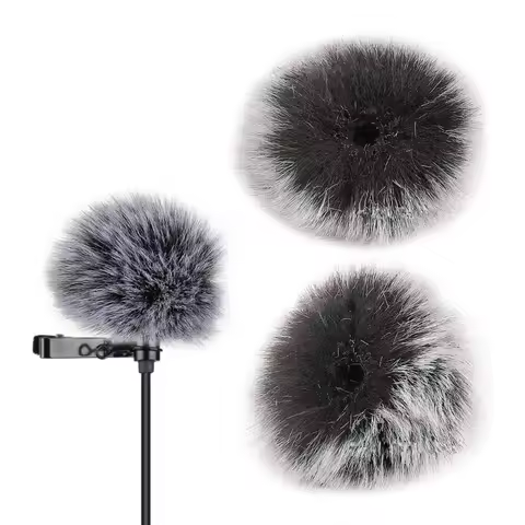 Universal Lavalier Microphone Furry Windscreen Fur Windshield Wind Muff for Rode Lapel Lavalier Mic 