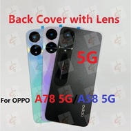 Back cover housing for OPPO A78 5G middle frame A58 5G CPH2483 CPH2495
