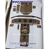 Boyin B777 Cockpit Panel Chart Simulator Cockpit Chart Training Wall Chart 90cm x 60cm