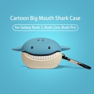 Samsung Galaxy Buds 2 Buds Live Case Buds Pro 3D Cartoon Silicone Big Mouth Shark Protection Wireles