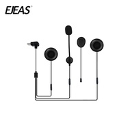 Original Type-C Interface Headset with 2 In 1 hard soft Microphone For EJEAS Q8 Q7 Motorcycle Helmet