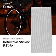 Bicycle Wheel Sticker Bicycle Wheel Reflective Sticker 8 Strip - A-0001