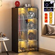 Helmet Storage Rack Motorcycle Hat Storage Cabinet Household Storage Box Helmet Clothes Hook Rack Floor Storage