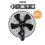 AIKO #AK-W450 พัดลมติดผนัง ใบพัด ABS 18 นิ้ว ส่ายได้ มีเชือกปรับ 2 เส้น มี Thermal Fuse ***รับประกัน