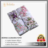 Mukena Terusan Dewasa Jumbo Mukenah Terusan Putih Bordir Handmade Mukena Traveling Katun Mikro Adem 